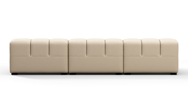 Tufty Outdoor - Tufty Outdoor Sectional, Small, Left Chaise, Latte Performance Weave