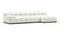 Tufty Outdoor - Tufty Outdoor Sectional, Small, Right Chaise, Soft White Performance Weave