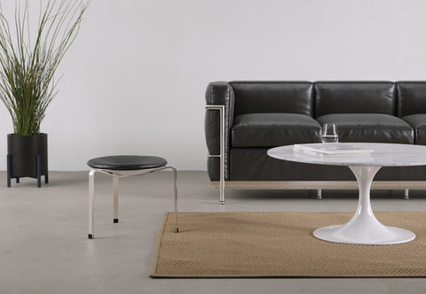 Poul - Poul Stool, Midnight Black Premium Leather