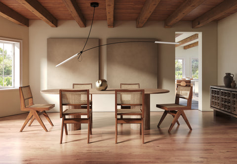 Jeanneret Dining Chair - Pierre Jeanneret Side Chair, Walnut