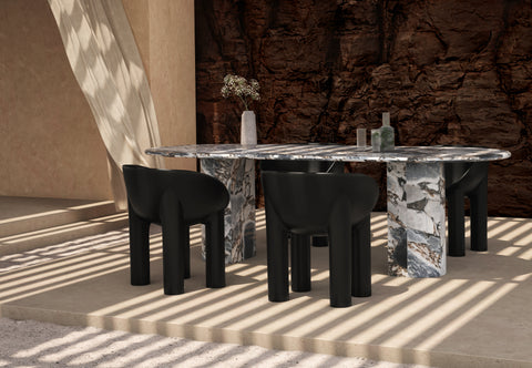Roly Poly - Roly Poly Indoor/Outdoor Dining Chair, Black
