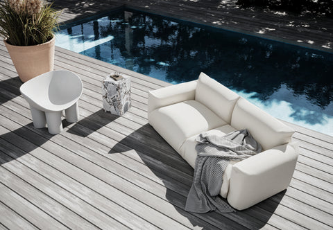 Marenco Outdoor - Marenco Outdoor Two Seater Sofa, Soft White Performance Weave