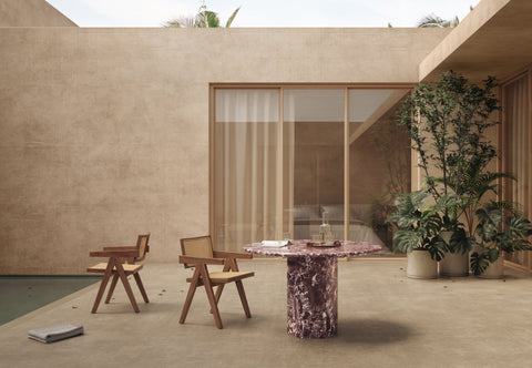 Jeanneret Outdoor - Jeanneret Outdoor Armchair, Walnut Stained Teak
