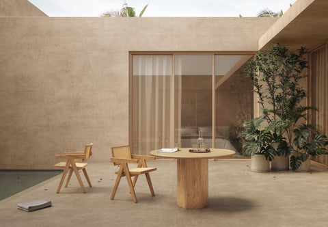 Jeanneret Outdoor - Jeanneret Outdoor Armchair, Natural Teak