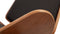 Shell - Wegner Shell Lounge Chair, Walnut and Black Premium Leather
