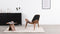 Shell - Wegner Shell Lounge Chair, Walnut and Black Premium Leather