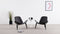 Shell - Wegner Shell Lounge Chair, Black and Black Premium Leather
