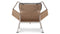 Halyard - Halyard Lounge Chair, Midnight Black Premium Leather and Icelandic Sheepskin