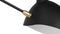Mouille Ceiling - Mouille Ceiling Light, Three Arms, Black, W98 in