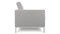 Florence - Florence Two Seater Sofa, Light Gray Wool