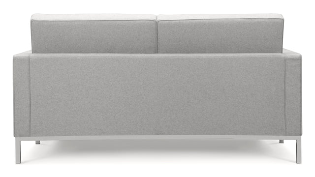 Florence - Florence Two Seater Sofa, Light Gray Wool