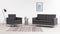 Florence - Florence Two Seater Sofa, Dark Gray Wool