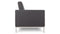 Florence - Florence Two Seater Sofa, Dark Gray Wool