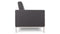 Florence - Florence Three Seater Sofa, Dark Gray Wool