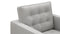 Florence - Florence Lounge Chair, Light Gray Wool