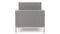 Florence - Florence Lounge Chair, Light Gray Wool