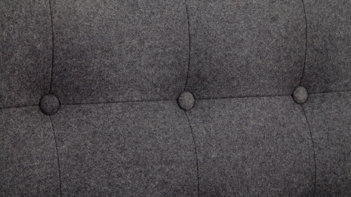 Florence - Florence Lounge Chair, Dark Gray Wool
