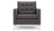 Florence - Florence Lounge Chair, Dark Gray Wool