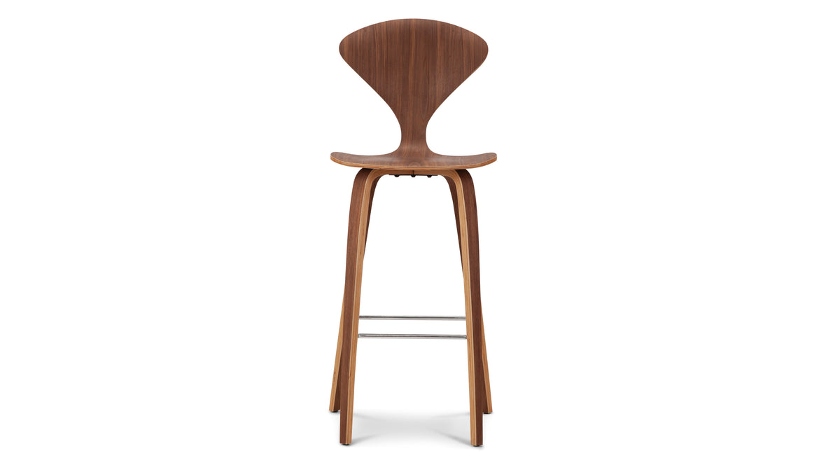 Norman - Norman Bar Stool, Walnut, 29.5
