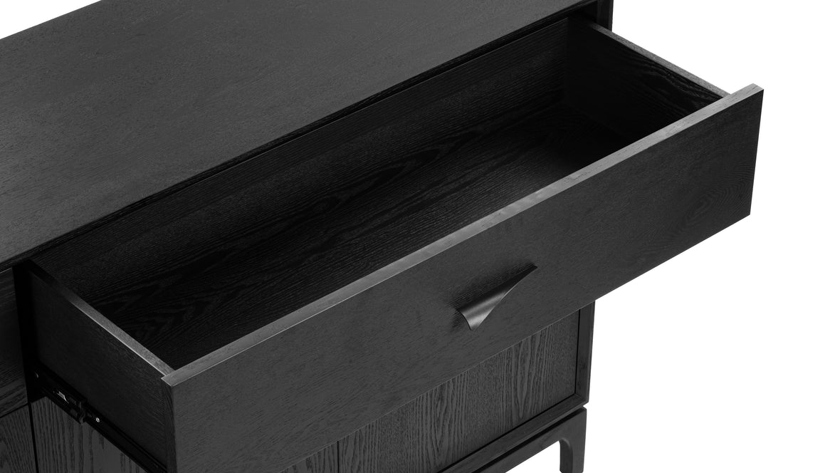 Credenza Black Ash - Interior Icons Credenza, Black Ash