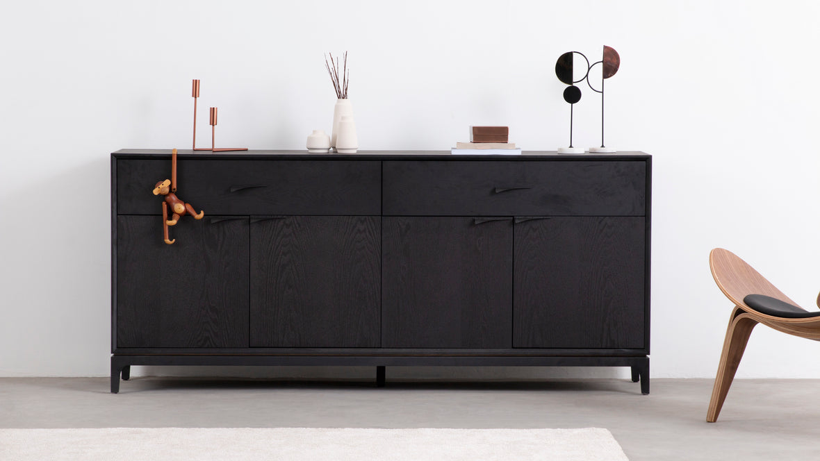 Credenza Black Ash - Interior Icons Credenza, Black Ash