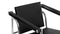 Corbusier - Corbusier Armchair, Midnight Black Premium Leather