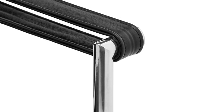 Corbusier - Corbusier Armchair, Midnight Black Premium Leather