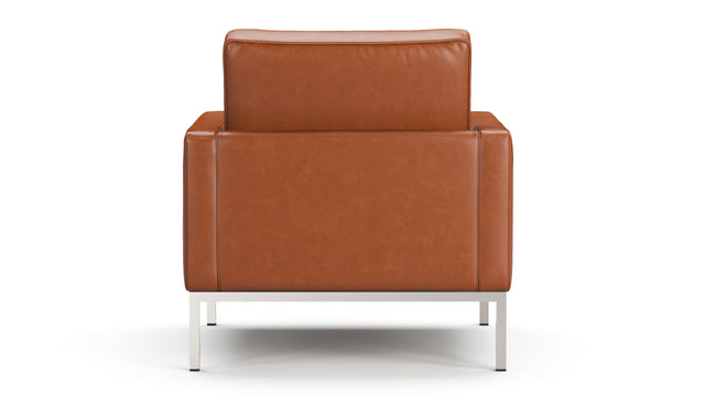 Florence - Florence Lounge Chair, Tan Premium Leather