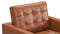Florence - Florence Lounge Chair, Tan Premium Leather