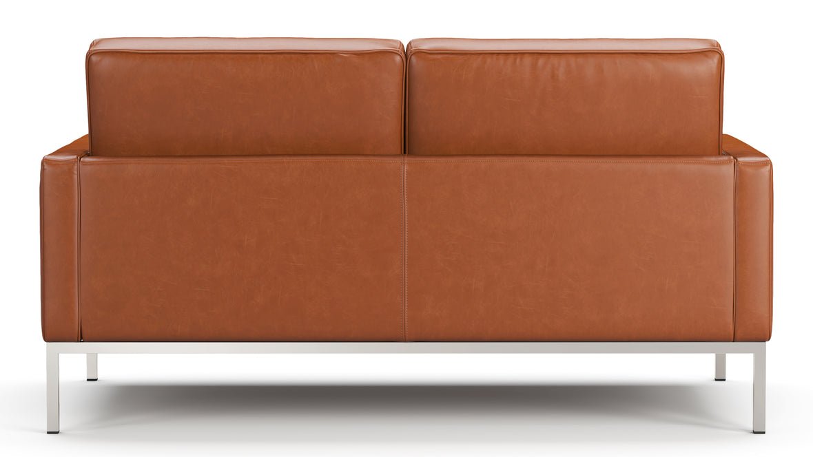 Florence - Florence Two Seater Sofa, Tan Premium Leather