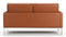 Florence - Florence Two Seater Sofa, Tan Premium Leather