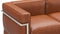 Corbusier - Corbusier Petit Modele Three Seater Sofa, Tan Premium Leather