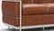 Corbusier - Corbusier Petit Modele Three Seater Sofa, Tan Premium Leather