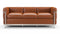 Corbusier - Corbusier Petit Modele Three Seater Sofa, Tan Premium Leather
