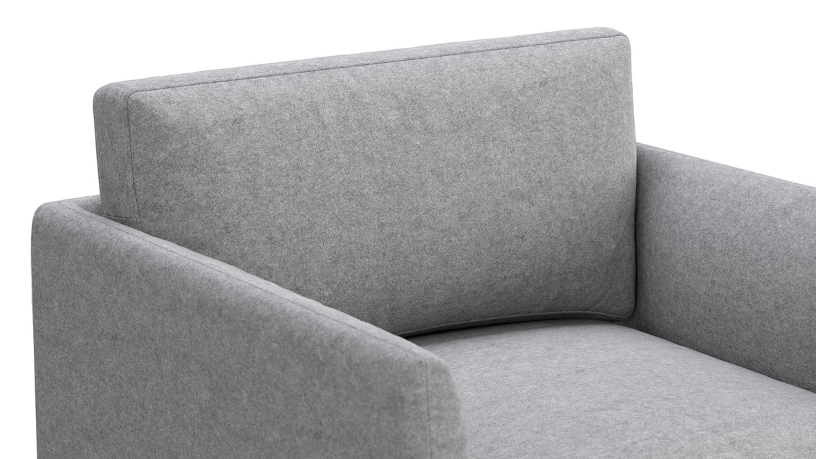 Toriko - Toriko Lounge Chair, Light Gray Wool