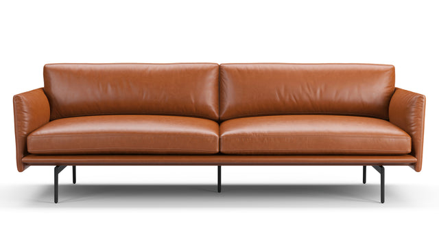 Toriko - Toriko Three Seater Sofa, Tan Premium Leather