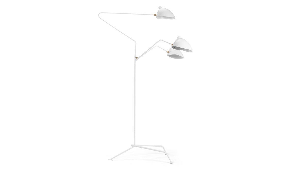 Mouille - Mouille Tripod Floor Lamp, White
