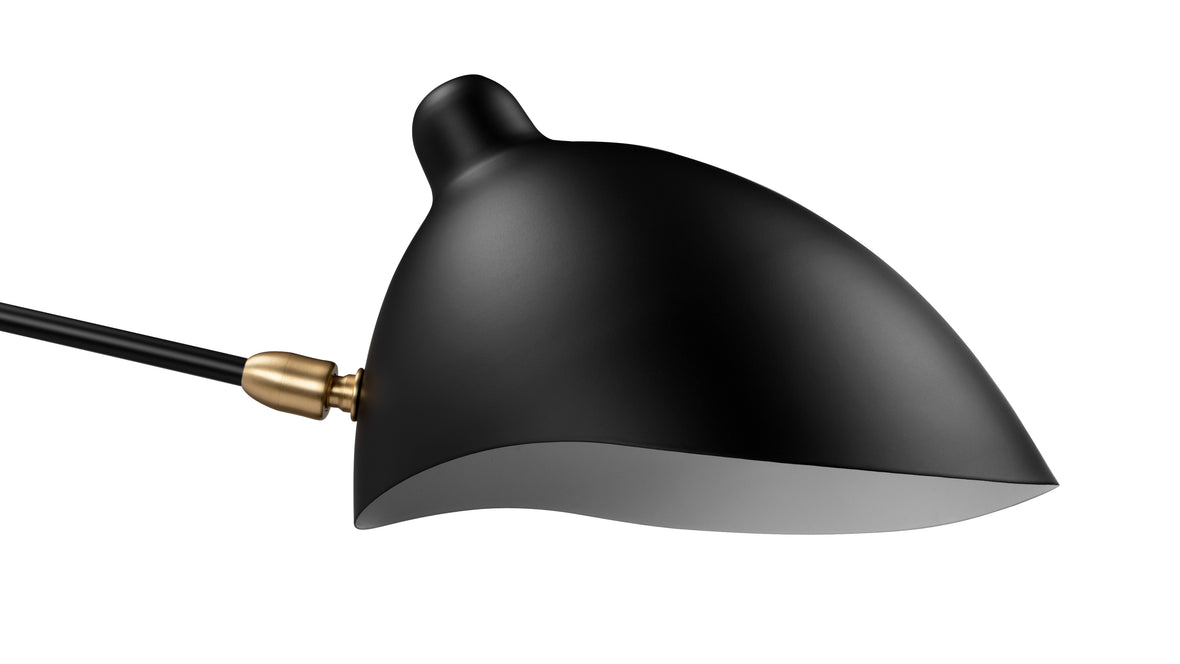Mouille - Mouille Single Wall Light, Black