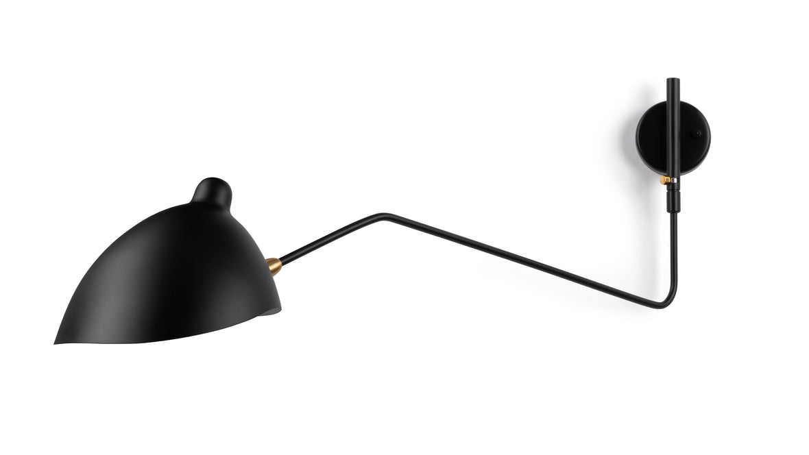 Mouille - Mouille Single Wall Light, Black