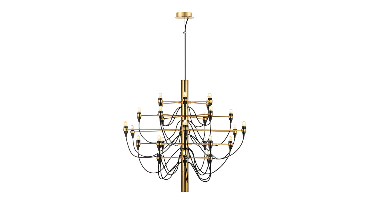 Gino Sarfatti - Gino Sarfatti Chandelier, Brass