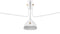 Mouille Ceiling - Mouille Ceiling Light, Three Arms, White, W98 in