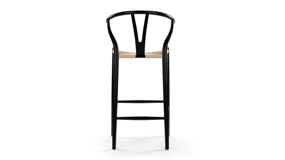 Wish - Wish Bar Stool, Black, 29.5