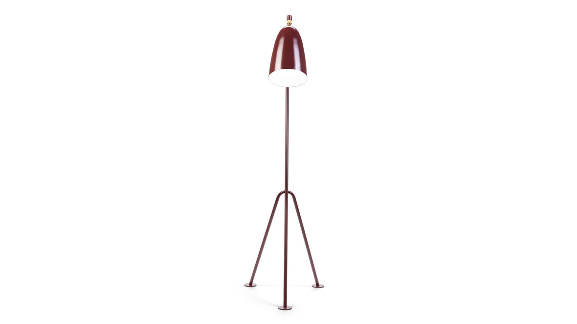 Grasshopper - Grasshopper Floor Lamp, Burgundy