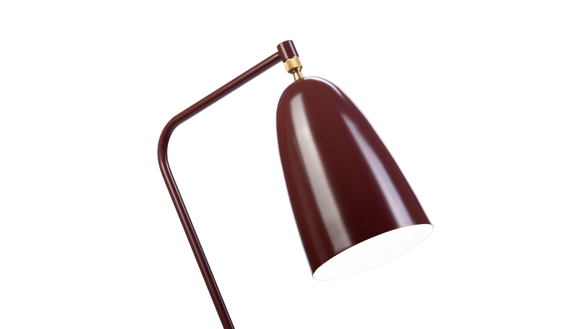 Grasshopper - Grasshopper Floor Lamp, Burgundy