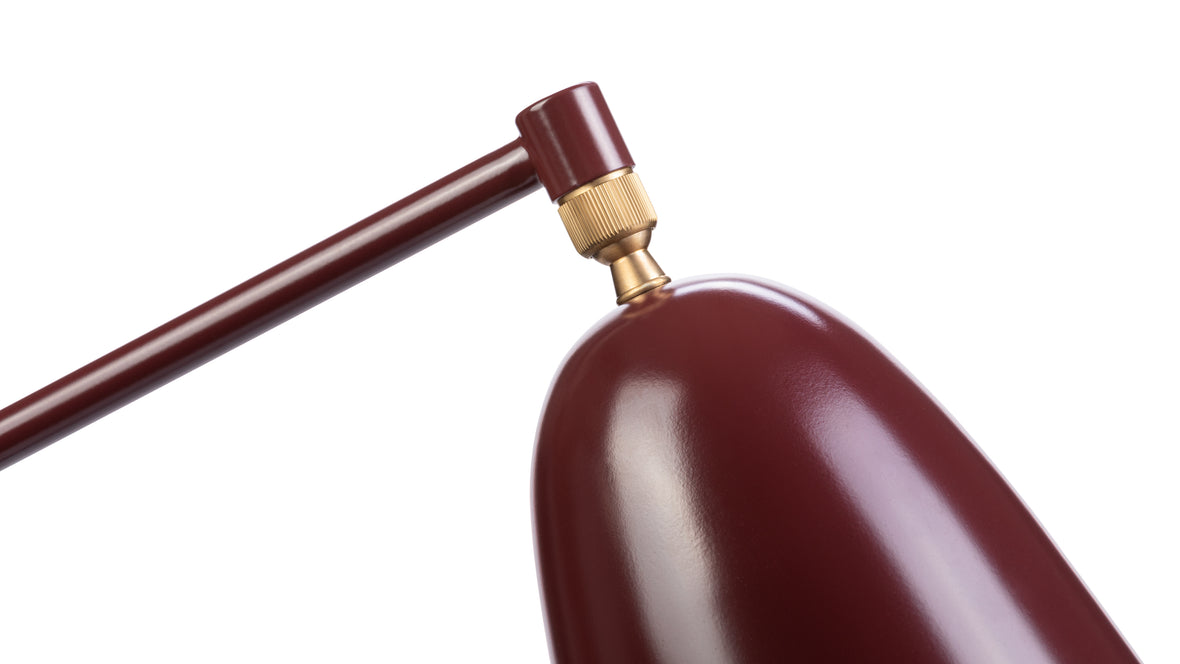 Grasshopper - Grasshopper Floor Lamp, Burgundy