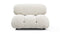 Bellini Module - Mario Bellini Module, Armless, White Boucle
