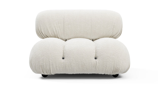 Bellini Module - Mario Bellini Module, Armless, White Boucle