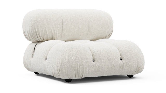Bellini Module - Mario Bellini Module, Armless, White Boucle