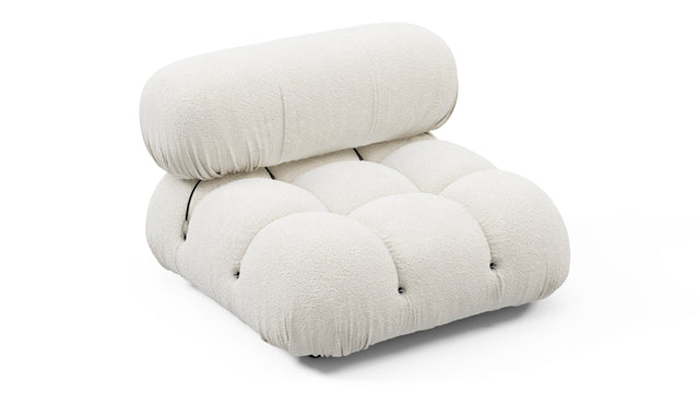 Bellini Module - Mario Bellini Module, Armless, White Boucle