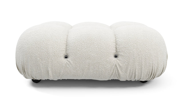 Bellini Ottoman - Mario Bellini Ottoman, White Boucle